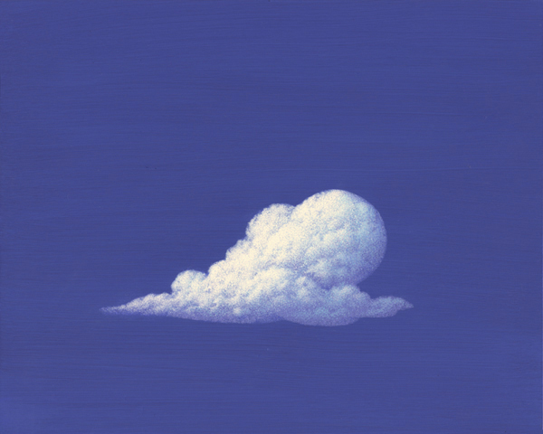 WHITE CLOUD - original acry;ic painting by Mark Smollin