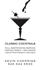 Classic Cocktails Business Card