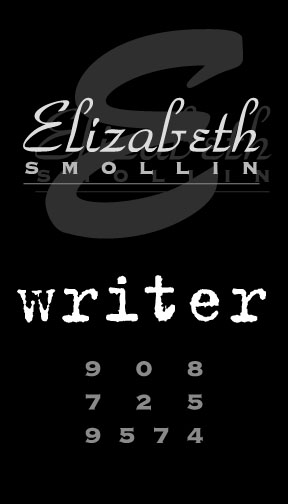 Elizabeth Smollin Business Card Design by her brother