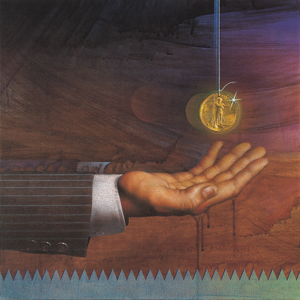 Gold Coin Illustration by Mark Smollin