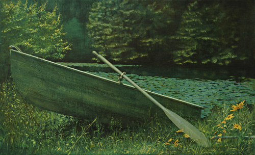 OUR POND painting by Mark Smollin
