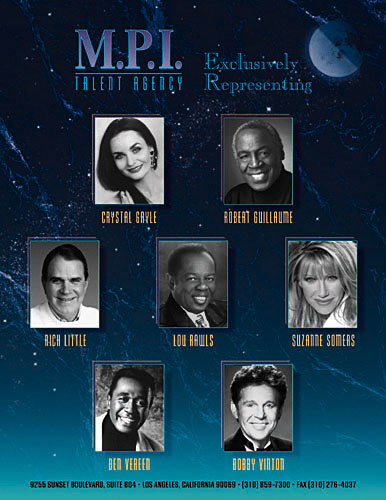 MPI Talent Agency Promotional Flyer by Mark Smollin