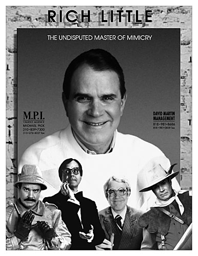 Rich Little Promotional Poster by Mark Smollin