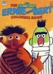 Ernie and Bert Coloring Book Cover