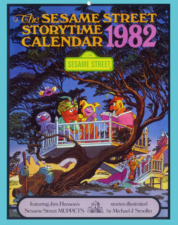 1982 Sesame Street Storytime Calendar illustrated by Michael Smollin