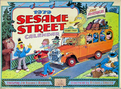 1978 Sesame Street Calendar, Around The World In 365 Days illustrated by Michael Smollin