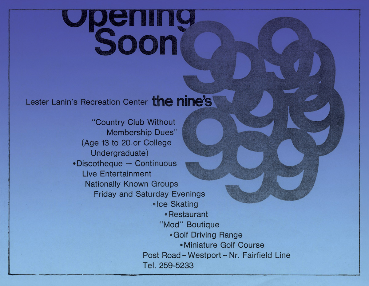 The Nines Club Pre Advertisement 1967